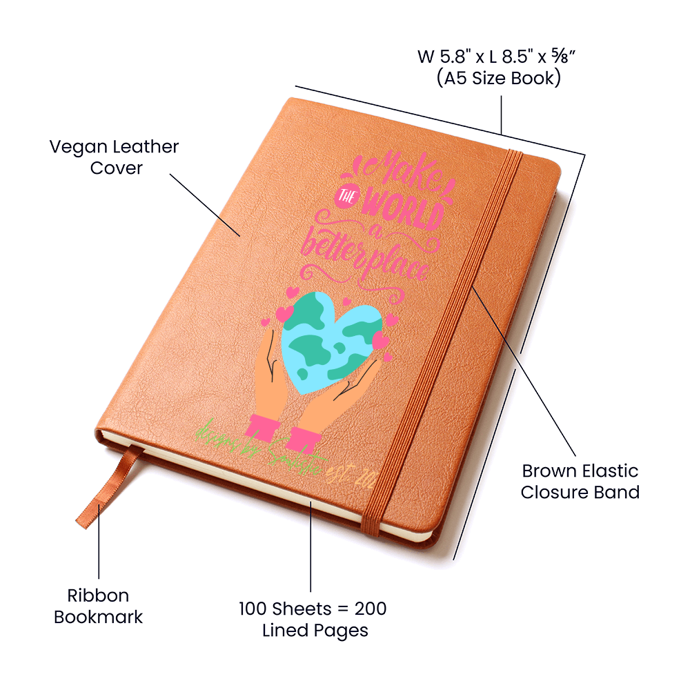 Make the World a Better Place – Vegan Leather Journal