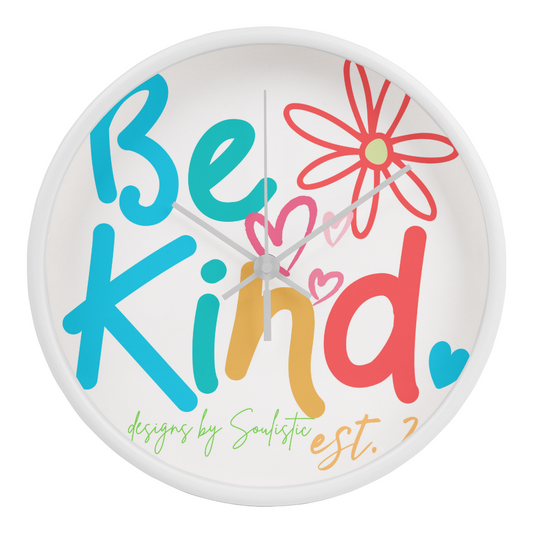 Be Kind- 10in Wall Clock