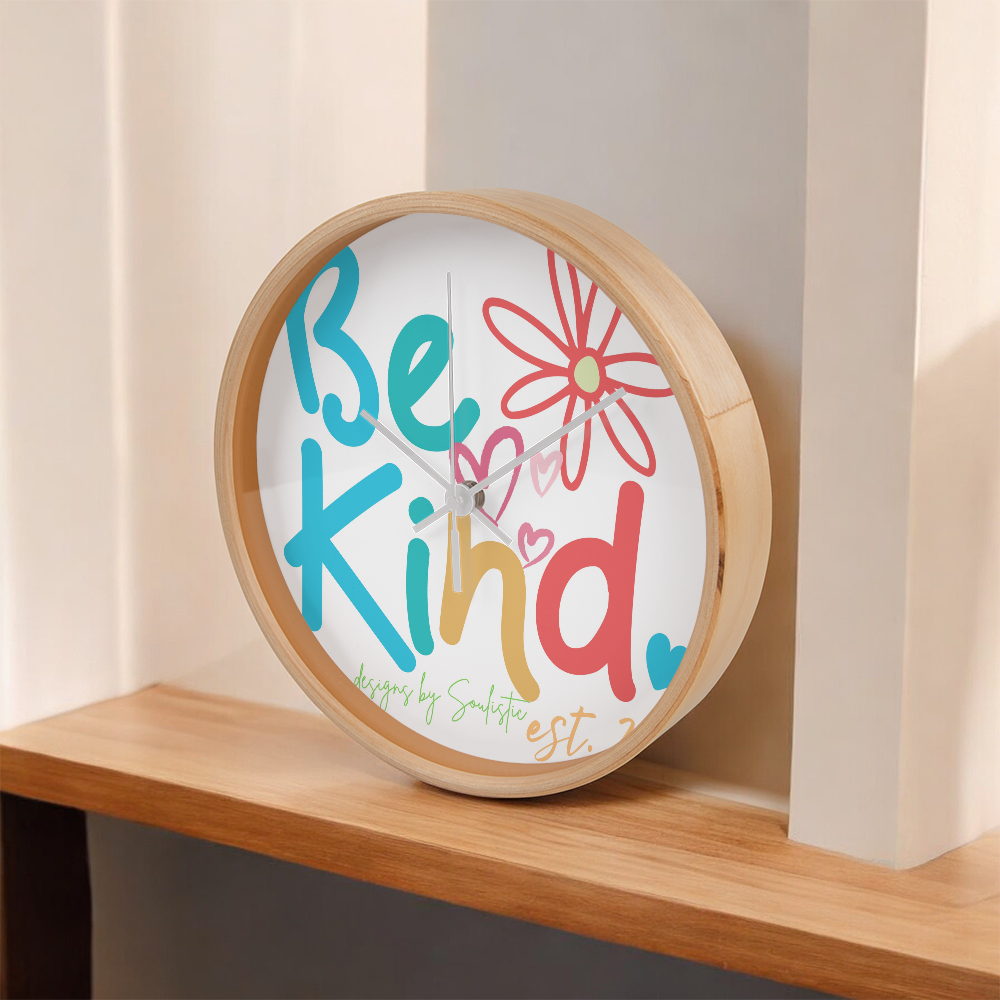 Be Kind- 10in Wall Clock