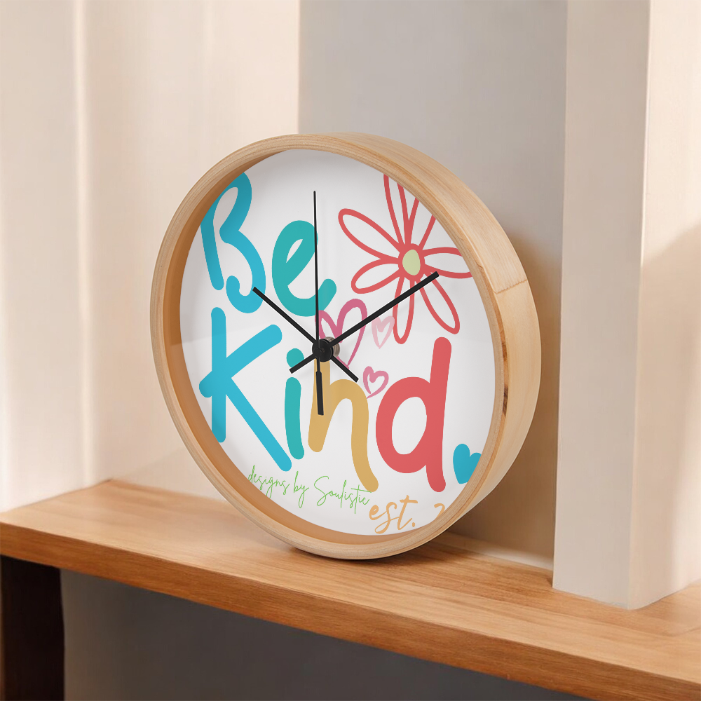 Be Kind- 10in Wall Clock